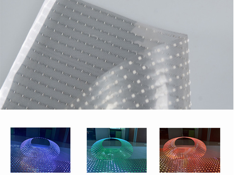 2500cd/sqm Transparent LED Display 10mm Pixels 240VAC For Store Window