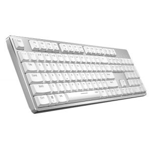 Bluetooth Mechanical Gaming Keyboard , White Gaming Keyboard With Portable