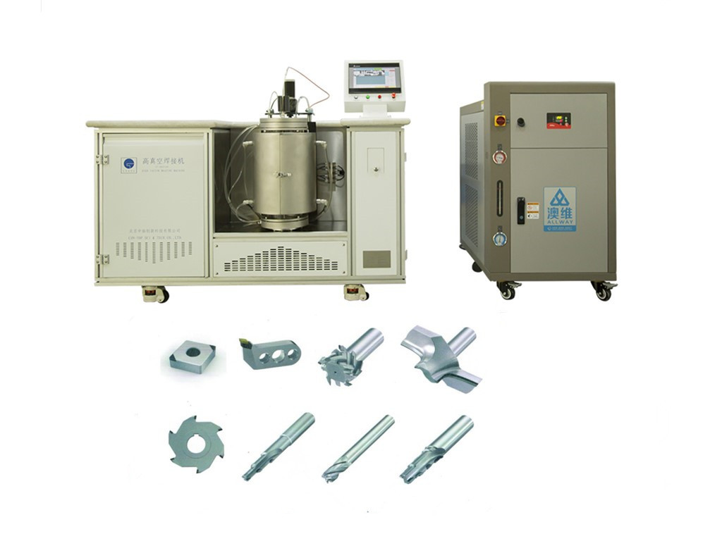 18pcs Halogen Tubes PCD PCBN Vacuum Brazing Machine with Automatic Operation Mode