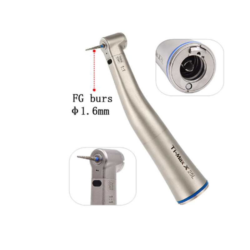 Fiber Optic Titanium Low Speed Dental Handpiece Contra Angle