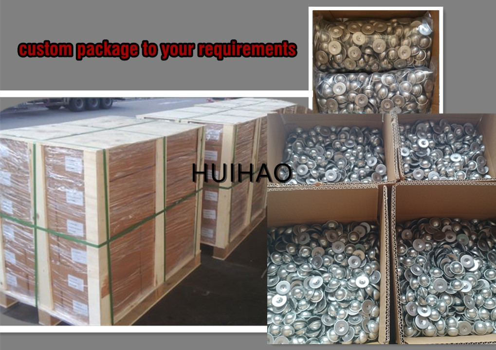 30mm Round Type Metal Insulation Dome Caps Washer For Weld Studs