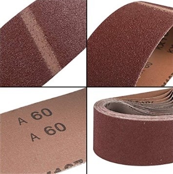 75x533mm Wood Polishing Sandpaper Belts Aluminum Oxide X - Cloth 3x21inch