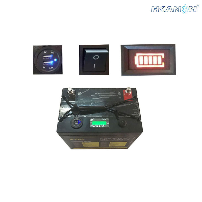 Small 12v Rechargeable Battery Pack Easy Carry IP65 Waterproof Plastic Box