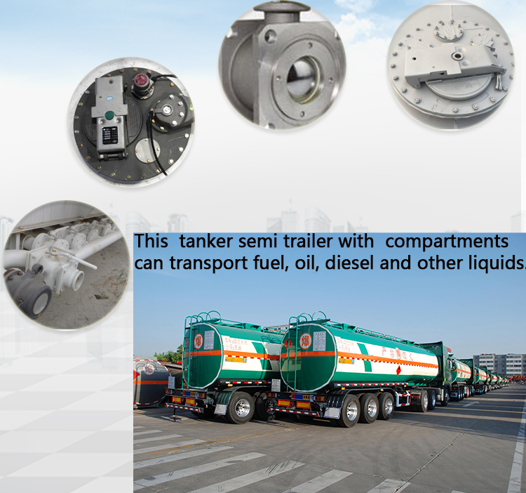 Juyuan Trailer Steel 3 Axles Anhydrous Ammonia LPG Gas Tanker Semi Trailer