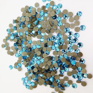  wholesale high quality D.k Sky blue color dmc crystal hot fix rhinestone Manufactures