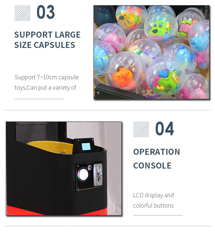 Factory Wholesale Top Quality Coin Operated Magic Box Egg Vending Machine Capsule Toy Vending Machine Gacha Vending Mach