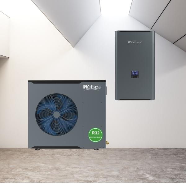 Hotel Monoblock R32 DC 10kw Heatpump Heating Cooling Hot Water Dc Inverter WiFi