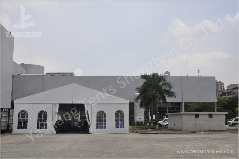 8M Ultra High Professional Outdoor Warehouse Tents , Large Industrial Tent Rental