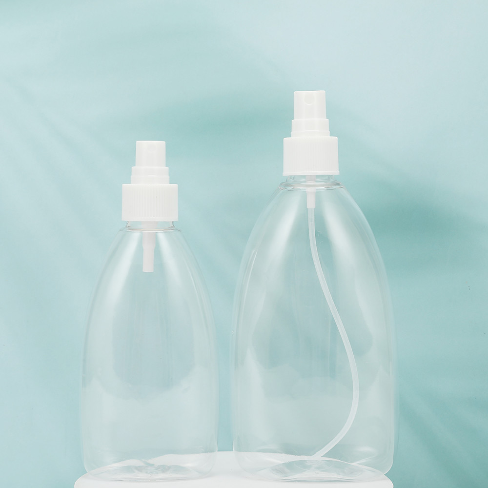 Clear Round PMMA Lotion Bottles 250ml 300ml 500ml Sample Provided White/Customer Request