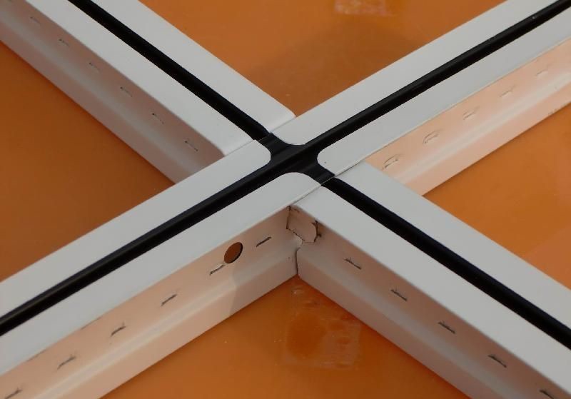 Decorative T Bar Ceiling Grid , Zinc Coated Tee Grid Ceiling Fast Installation
