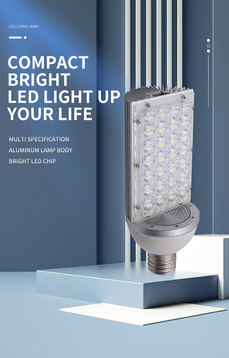 High Power 28w Profile Led Cross Plug Led Corn Cob Lamps With Aluminum Shell