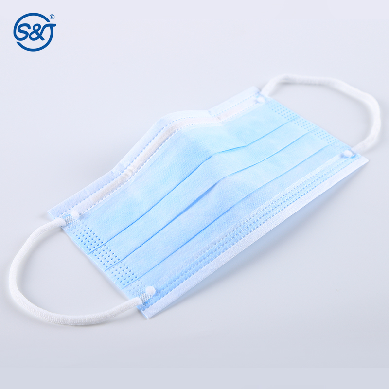 Disposable ASTM F2100 level 3 ply layers medical surgical earloop face mask