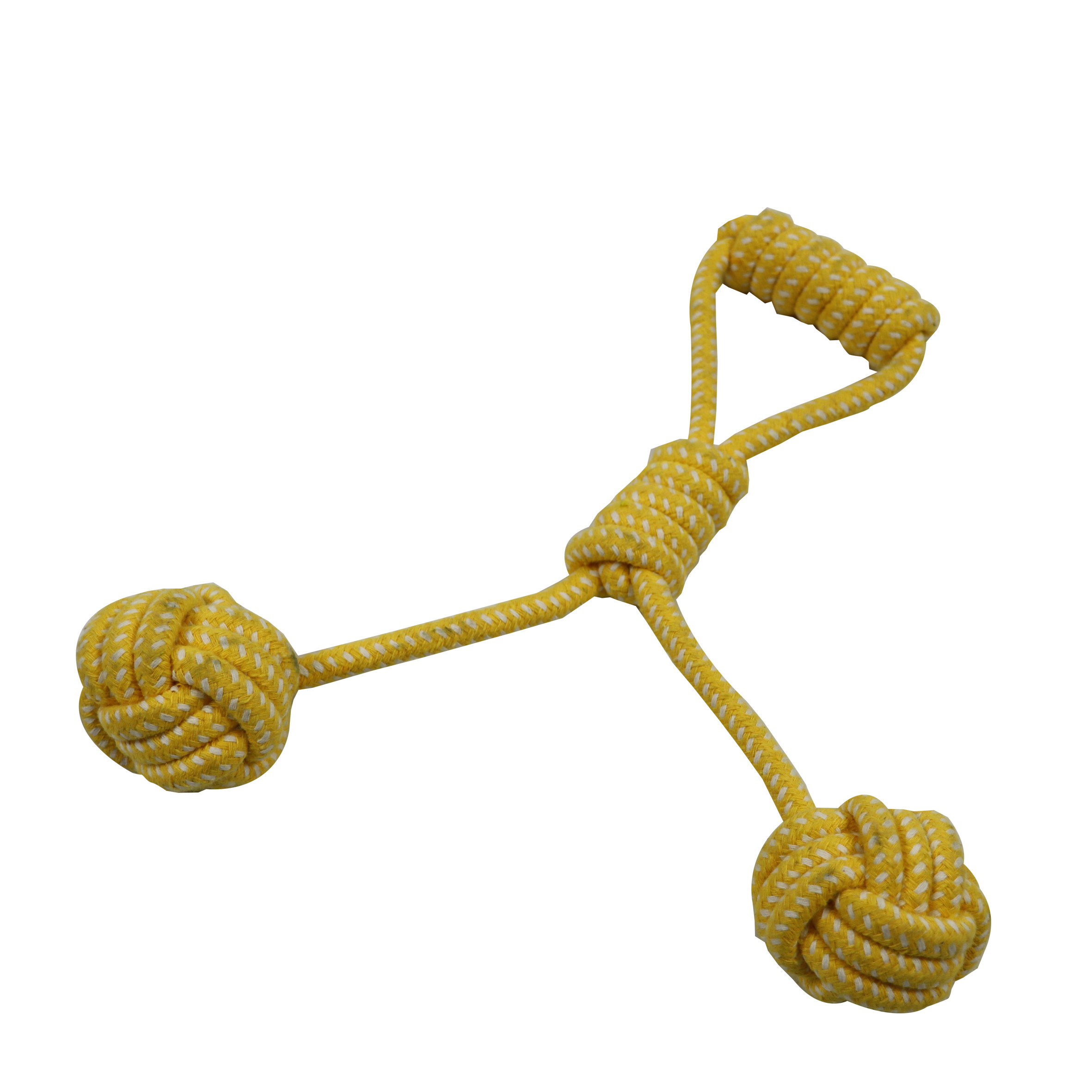 Puppy Durable Pet Toys Indestructible Two Knots Training Natural 40cm