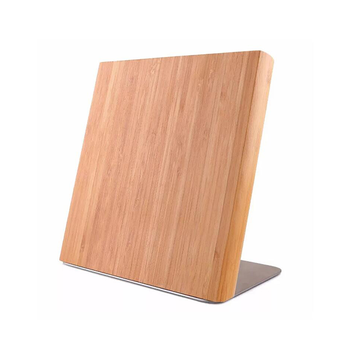 Accepted OEM ODM Bamboo Magnetic Stand Magnetic Knife Block for Cooking Utensils More