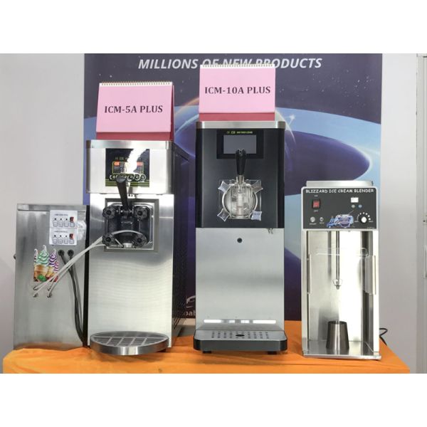 Table Top Single Flavors With Air Pump Air Adjustable Function Soft Ice Cream Machine