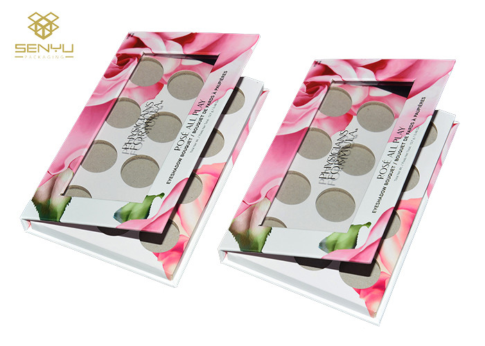 1200g Grey Custom Cosmetic Packaging Boxes Luxury Cardboard Eyeshadow Packaging