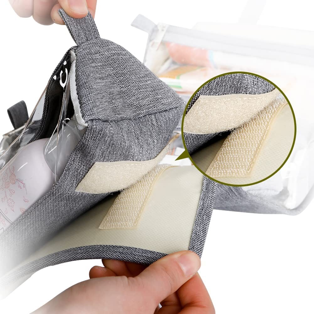 Lager capacity toiletry bags 4kits Hanging Roll-Up Makeup Bag/Toiletry Kit/Travel Organizer for Women