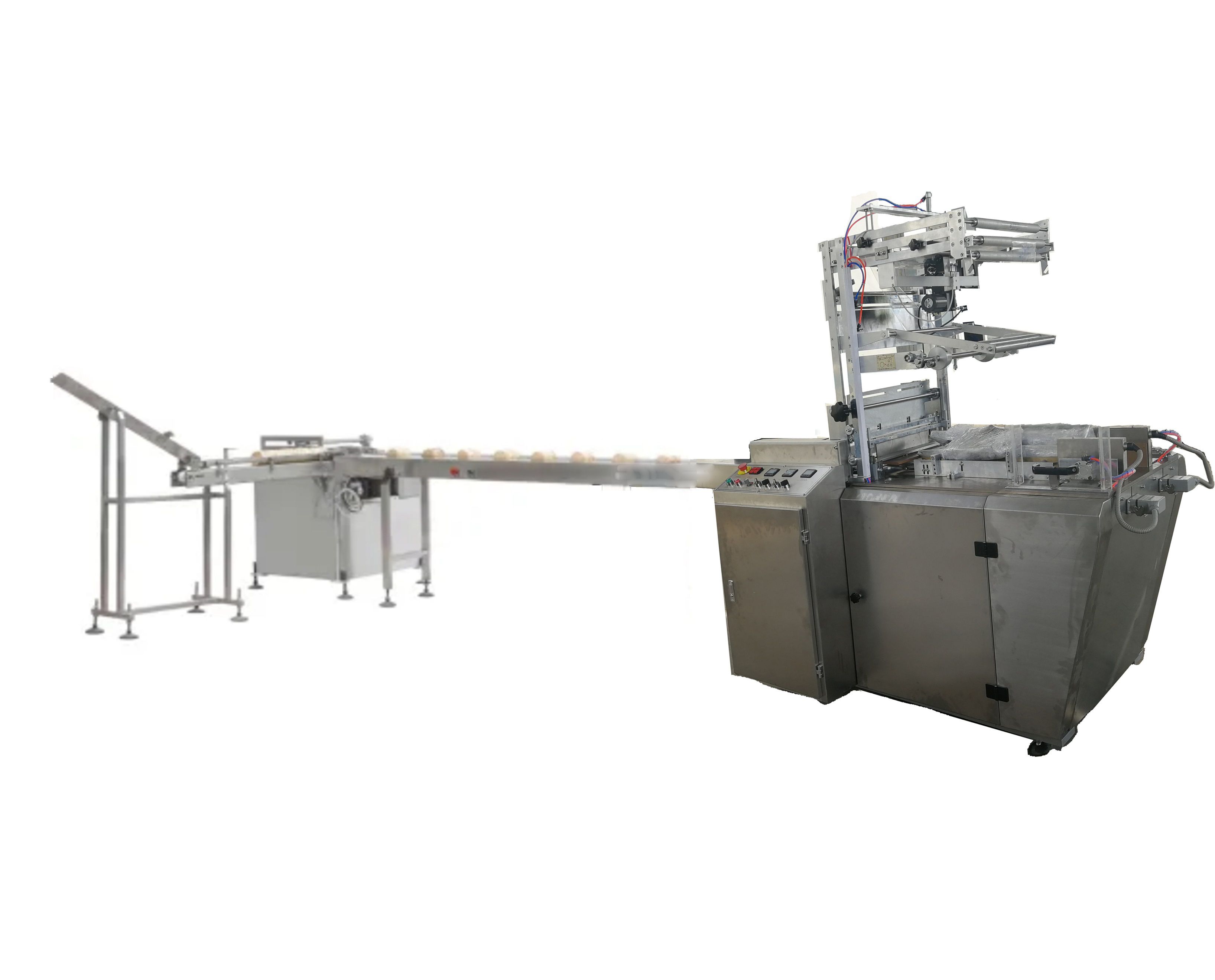 Grey Wafer Packing Machine Automatic Rice Cake Packing Machine