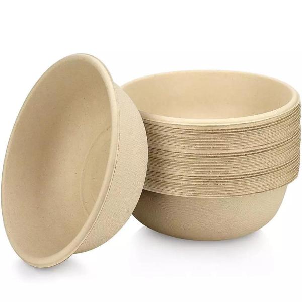 100% Biodegradable Paper Bowls For Hot And Appetizers Household Food Containers