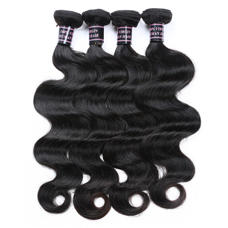 cheap virgin Brazilian Malaysian Indian remy machine double weft hair
