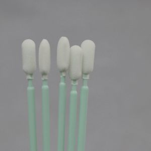 Open Cell Sponge Cleanroom Foam Tip Swab 165mm Long Stick