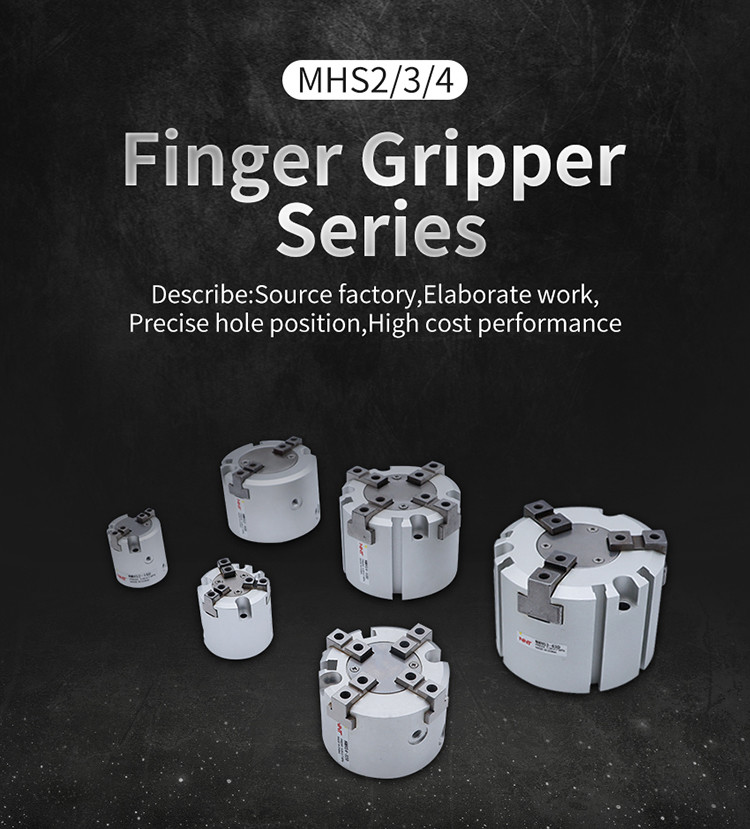 Aluminum Alloy Robot Pneumatic Gripper Three Fingers Clamping Claws