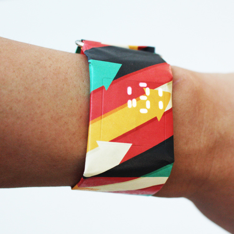 Promotional Paper watch DuPont paper logo customized colorful and interesitng