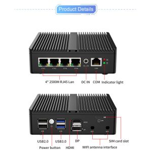 Industrial Fanless Mini pc N5105 portable computer Linux mini pc fanless