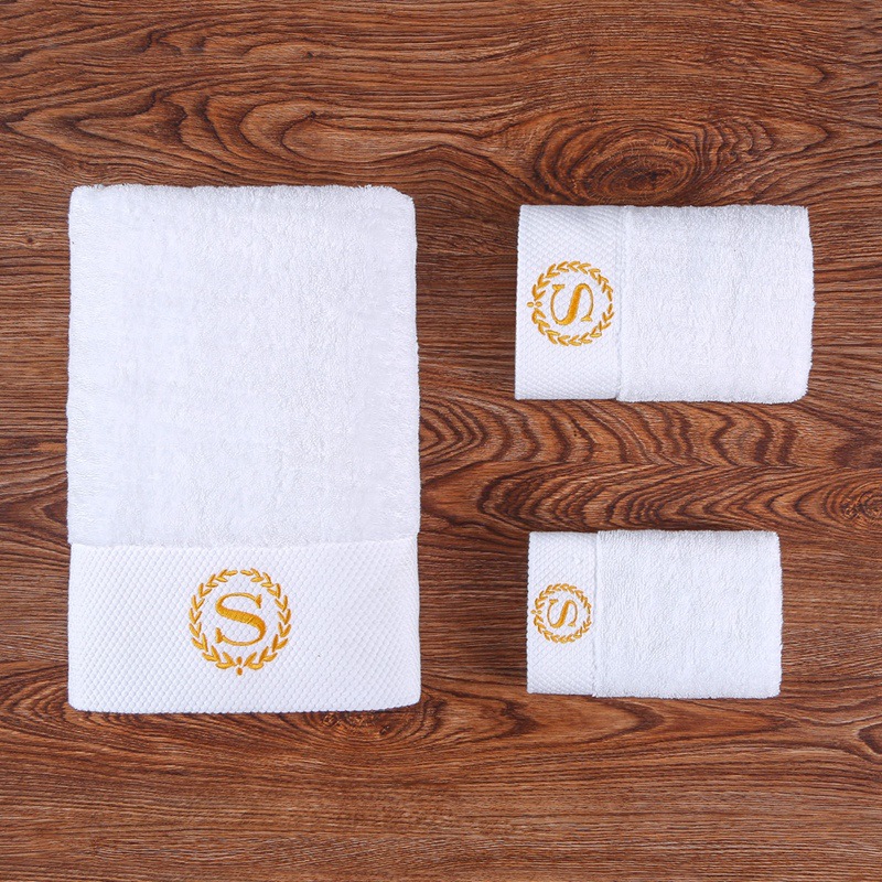 2024 Design 6-Piece Towel Sets Customize Antimicrobial Luxury White Bath Towels for Home