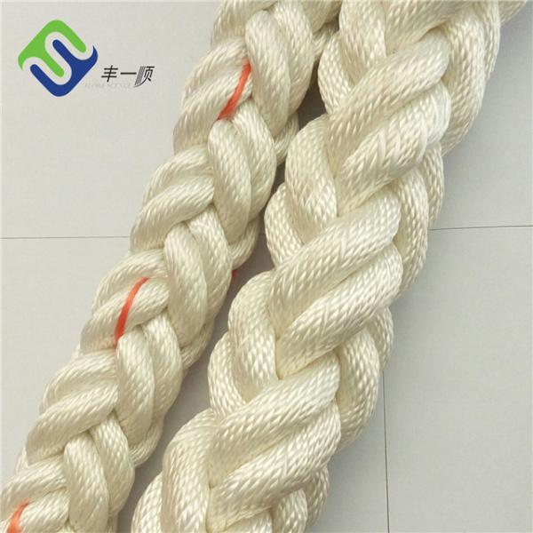 Ship Mooring Soft Braided Polyester Marine Rope 8 Strand 12 Strand Wear