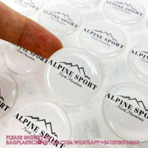 Eco-Friendly Custom Clear Epoxy 3d Dome Sticker Transparent Silicone Labels
