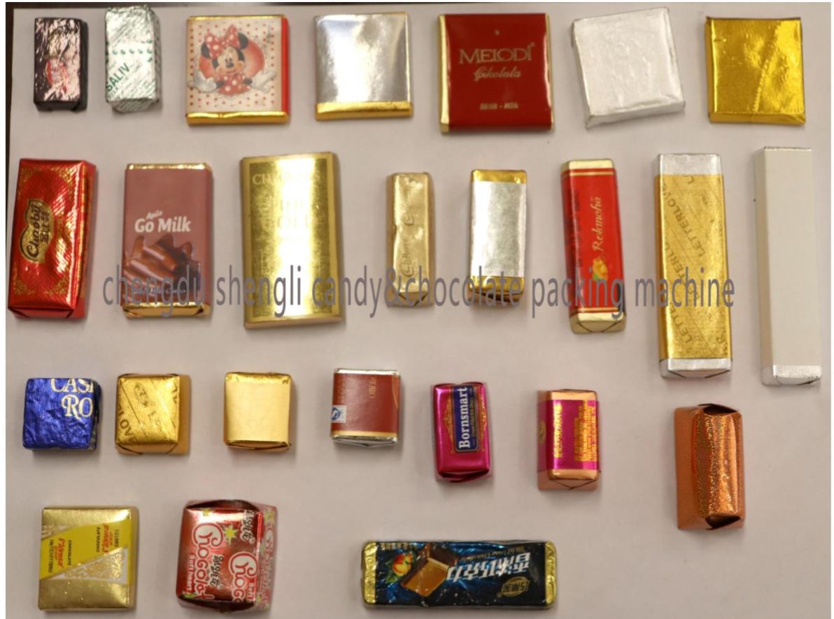 Food Grade Chocolate Foil Packing Machine with PLC Servo Touch Screen Control System