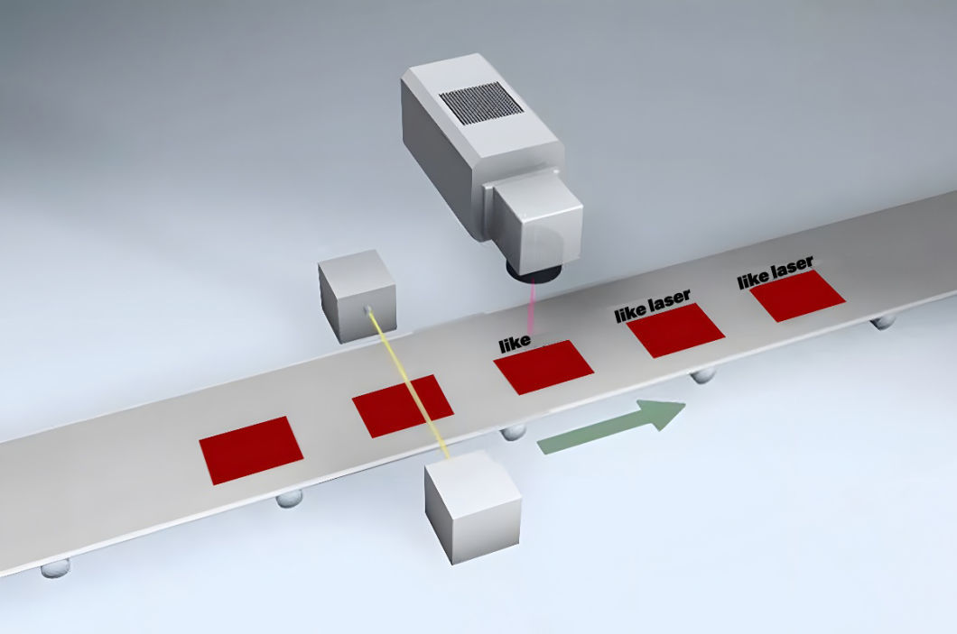 High Speed Fiber Laser 20W 50W Laser Marking Machine Automatic Pen Conveyor Belt Laser Engraving Machine for Metal Pen