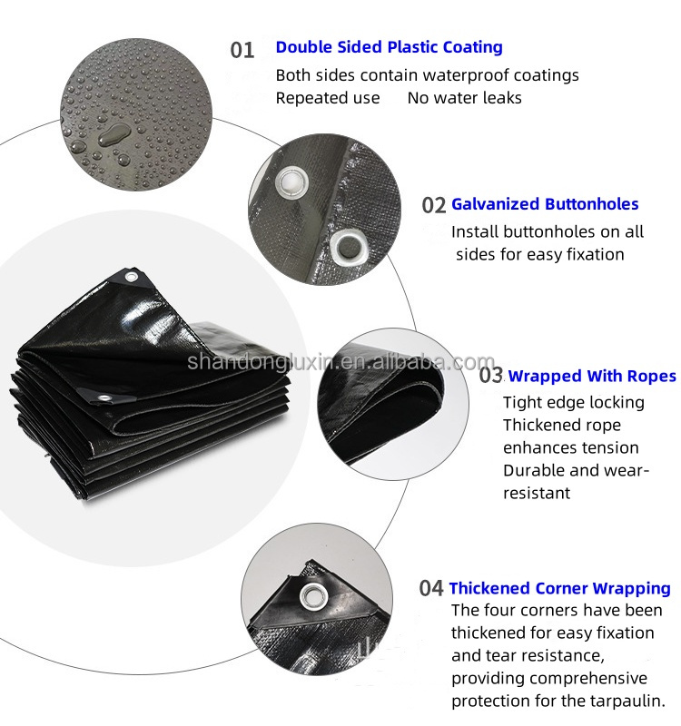 Versatile Woven PE Waterproof Tarpaulin for Outdoor Applications