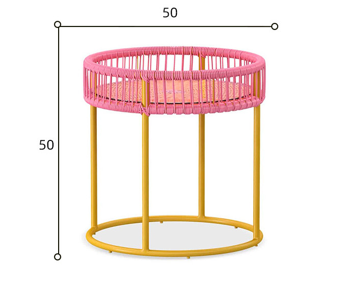 Appealing Design PE Rattan Woven Coffee Table Chair Hot Sale Best Design Colorful Furniture Set Tempered Glass Tabletop