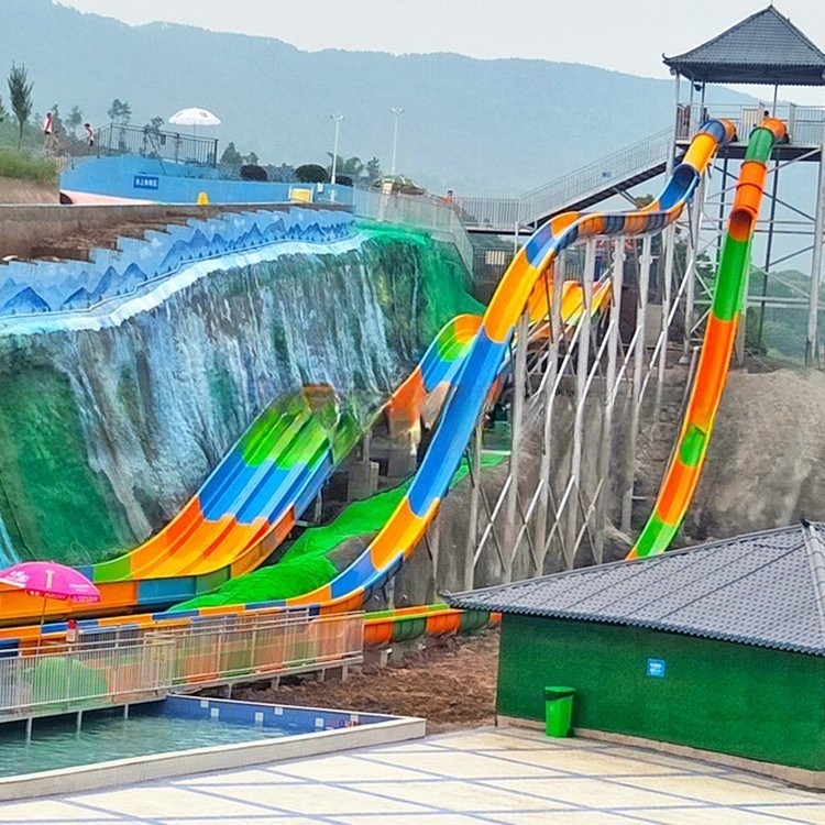 Fiberglass Tube Slide Water Park Playground Slide for Adults