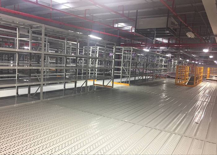 Heavy Duty Powder Coated Steel Mezzanine Storage Racking