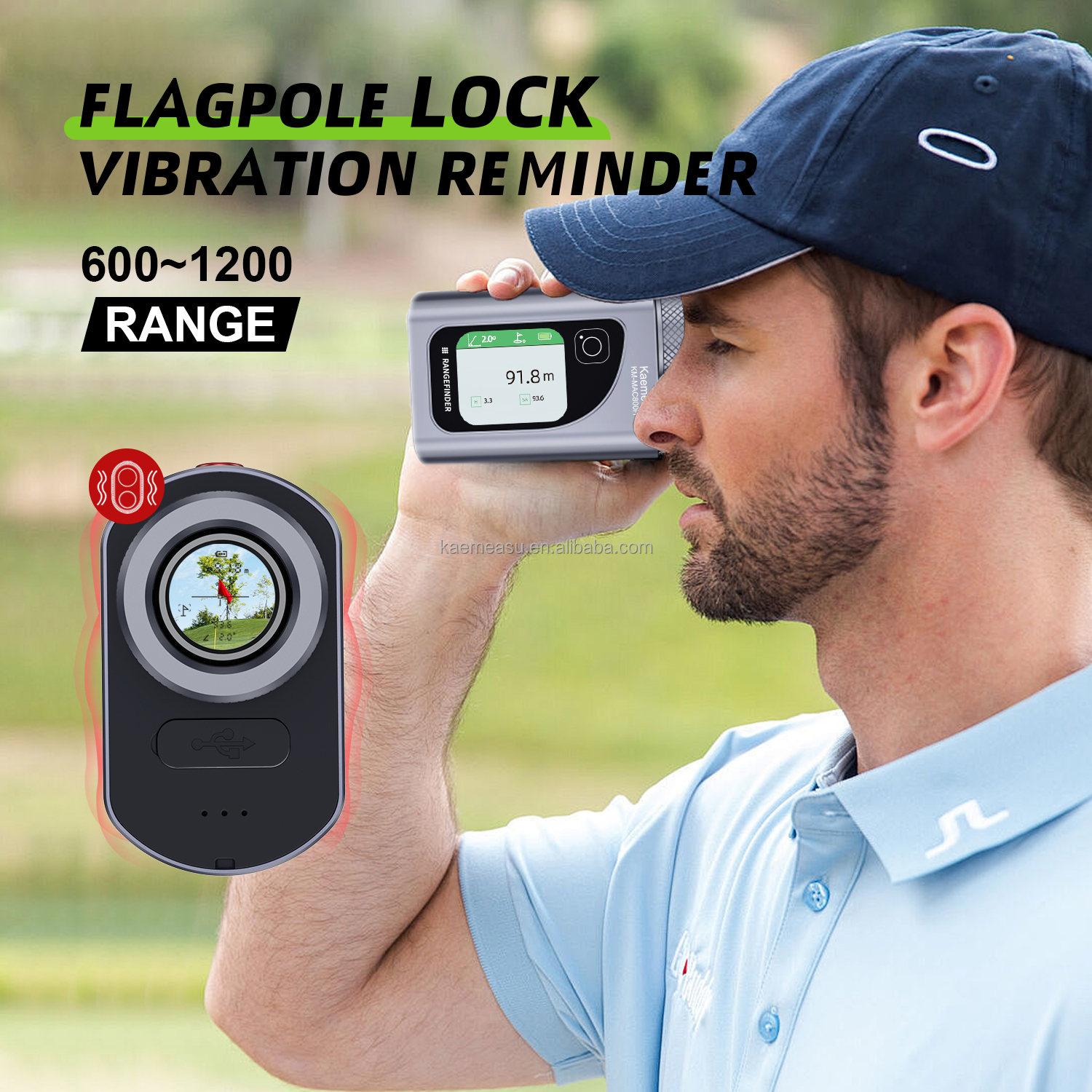 High Quality Iron Gray 1000m Rangefinder Golf Hunting Outdoor Activities Affordable Reliable