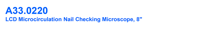 OPTO EDU A33.0220 Microcirculation Microscope 480x Nail Checking With 8" LCD Screen