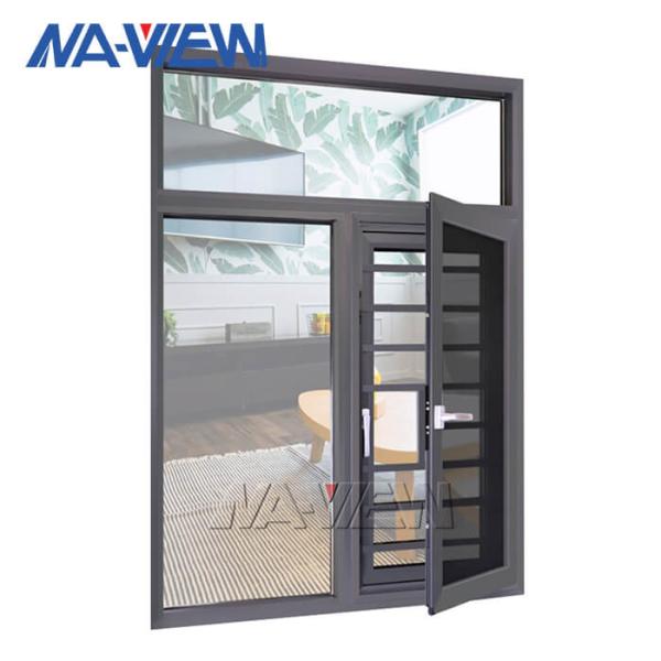 Australia Residential Aluminum Double Glaze Glass Casement Glazed Windows With