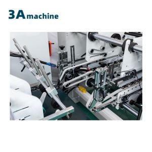 Advanced PLC Controlled Folder Gluing Machine for 4 Corner Box and 6 Corner