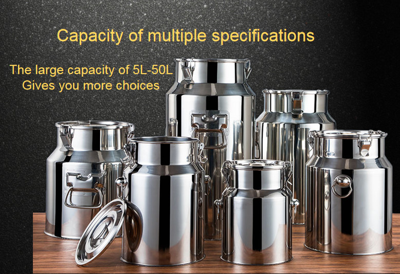 20L 304 Stainless steel 0.8mm ThicknessMulti-purpose storage milk can
