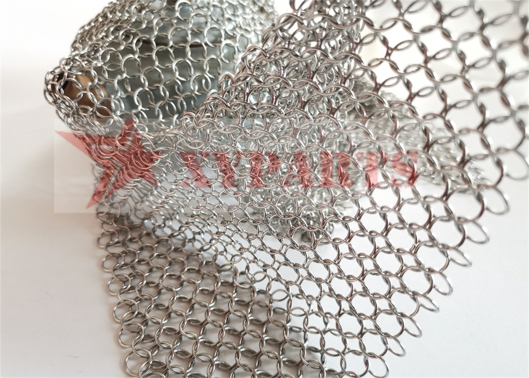 Space Partition Stainless Steel Metal Ring Mesh 1.2mmx10mm