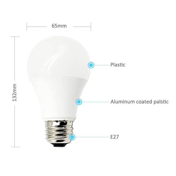 E27 White WIFI Smart LED Light Bulb AC100-240V 1000 Lamp Luminous Flux