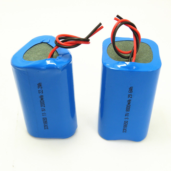 Small 18650 1s4p Li Ion Battery Pack 3.7v 8000mah For Digital Products Medical Device