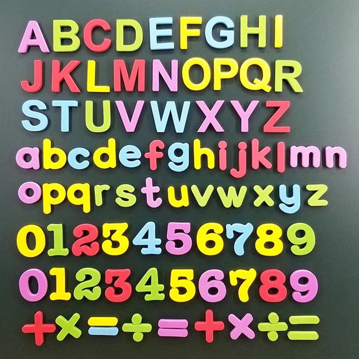 Refrigerator Colorful Thickness 5mm Magnetic Letters And Numbers Magnetic Sign Board Letters
