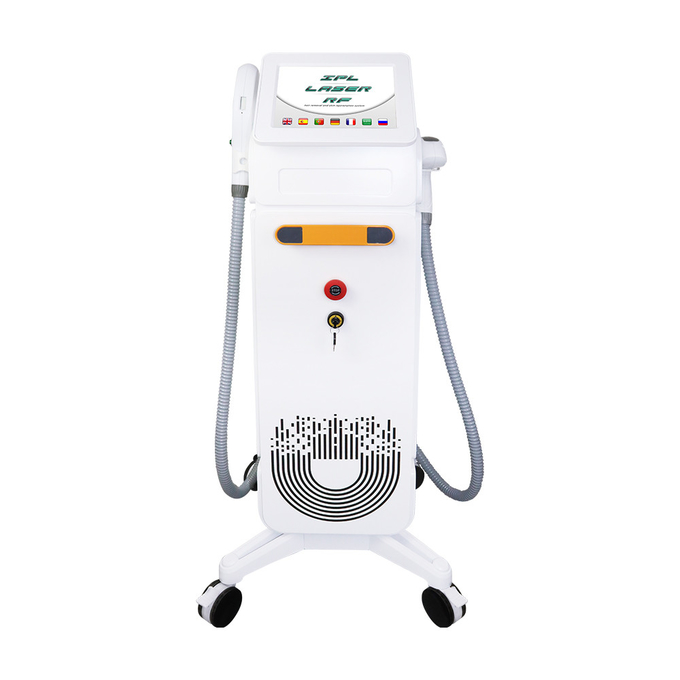 Painless 808nm Q Switched Nd Yag Laser Ipl Acne RF Therapy Machine Bithmark Eyeline Tattoo Removal