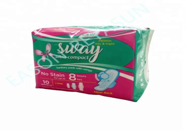 Ladies Sanitary Napkins 80ml Absorbency 155/180/240/290/330 White for Maximum