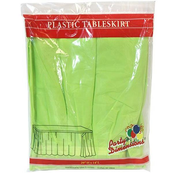 Disposable Plastic Table Skirt for Kitchen Dining Catering Wedding Birthday