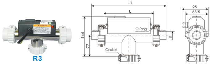Automatic Jacuzzi Spa Heater , Swimming Pool Heat Pump Longer Design CE Certificate